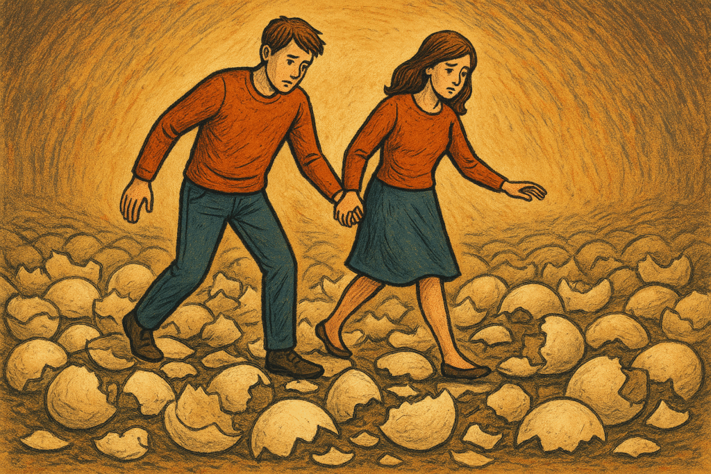 Adult ADHD Singapore walking on eggshells